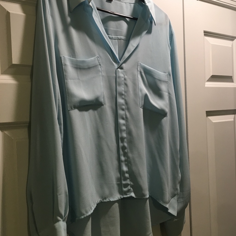High low button down
